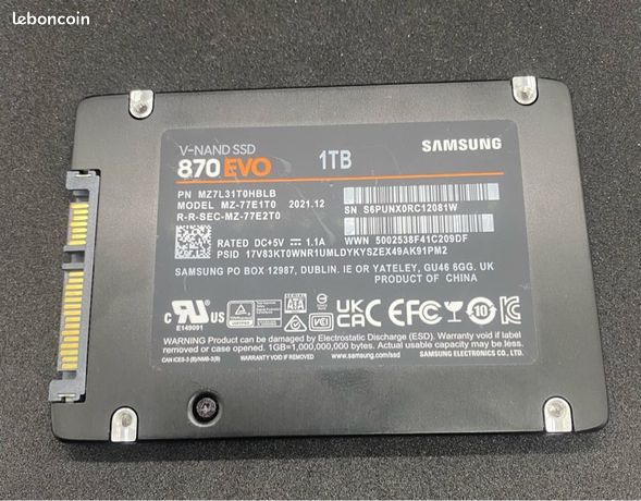 SSD 1To Samsung 870 Evo