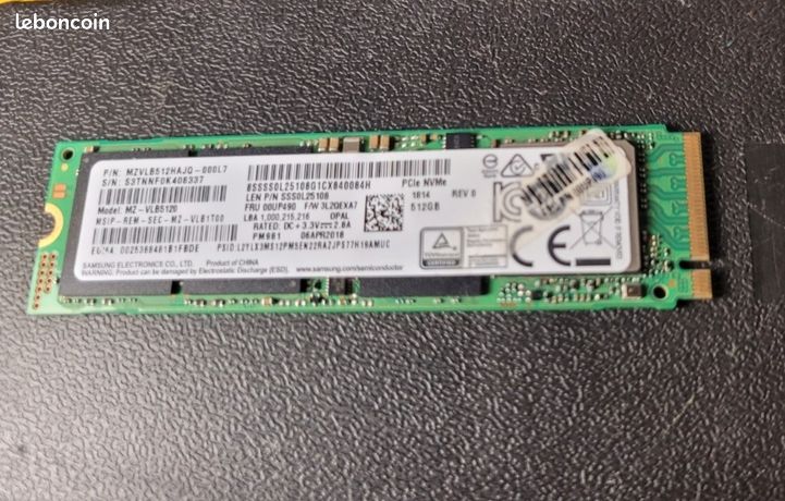 SSD 512Go Samsung nvme
