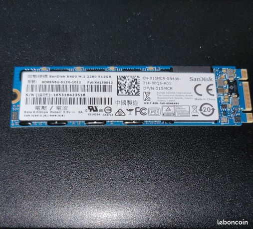 SSD 512go sandisk x400 m.2 sata