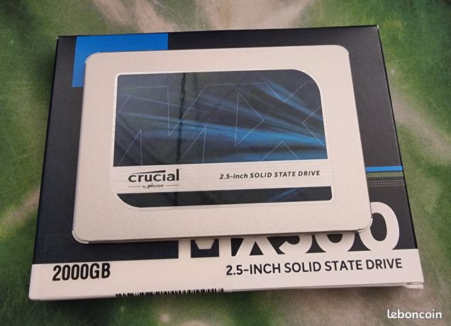SSD Crucial MX500 2 TO, SATA 3/6