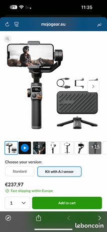 Stabilisateur Hohem iSteady M6 Kit + capteur A.I neuf