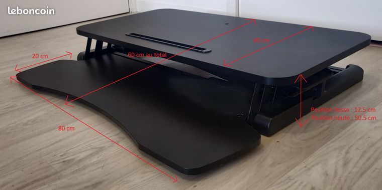 Station de travail assis/debout réglable