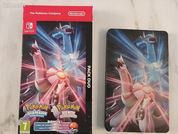 Steelbook duo pokémon Diamant et Perle Sans jeux
