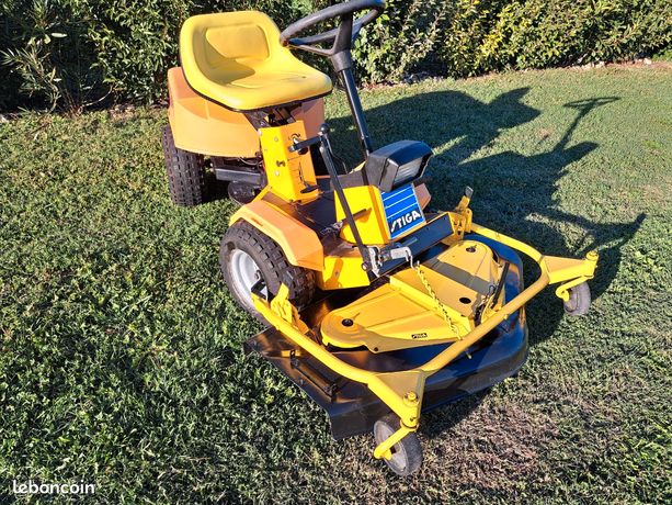 Stiga park coupe frontale articulé