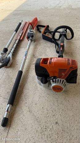 STIHL KM 131R + HT élagueuse 145° + HL taille-haie