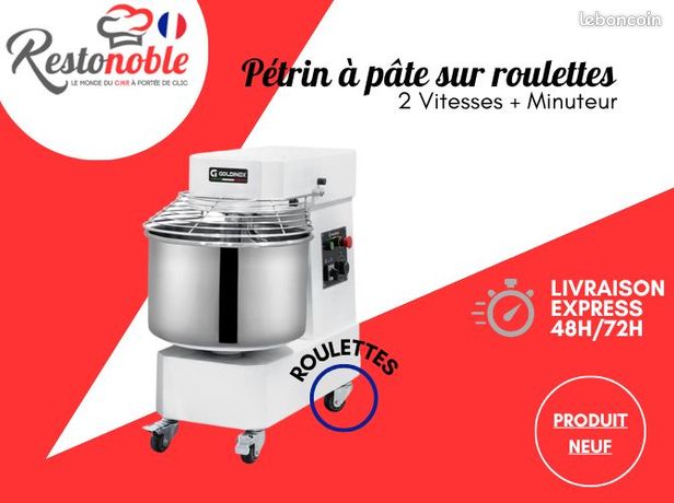 ⭐⭐⭐STOCK⭐⭐⭐ Pétrin à pâte 20 Litres sur roulettes - 2 Vitesses + Minuteur (230V) PREMIUM / GOLDINOX LIVRAISON GRATUITE NEUF