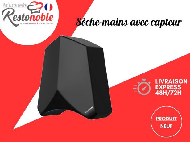 ⭐⭐⭐STOCK⭐⭐⭐ Sèche-mains DESIGN avec capteur - Noir - PREMIUM / GOLDINOX LIVRAISON GRATUITE NEUF