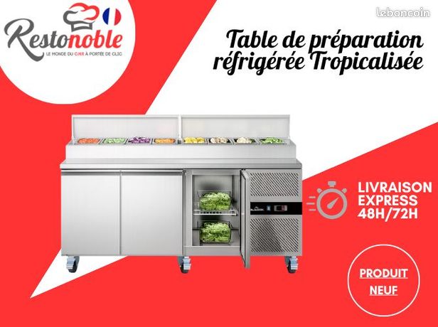 ❄️❄️STOCK❄️❄️ Table de préparation réfrigérée Tropicalisée 3 portes / GOLDINOX LIVRAISON GRATUITE NEUF