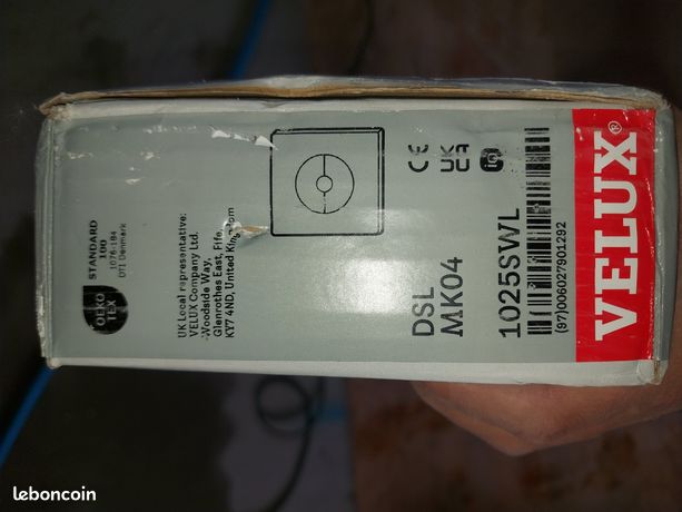 Store occultant solaire fenêtre de toit Velux DSL MK04 lot de 2 stores