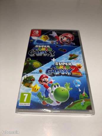 Super Mario galaxy+ super Mario galaxy 2 neuf / sous blister