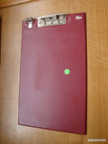 Support ou Porte-bloc note à pince Avamo + 2 porte stylo à Ressort avec Clip