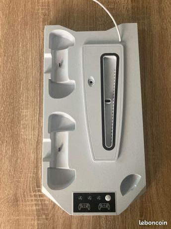 Support ps5 avec ventilateur et support manette