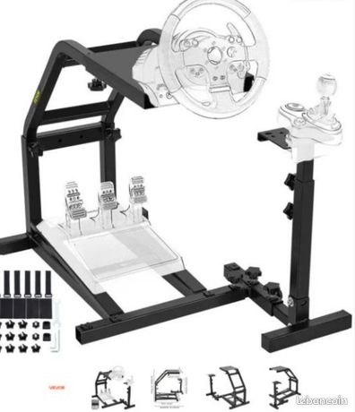 Support volant Support de volant compatible avec Logitech G27 G29 PS4 G920 T300RS 458 T80 Fanatec et Mad Catz