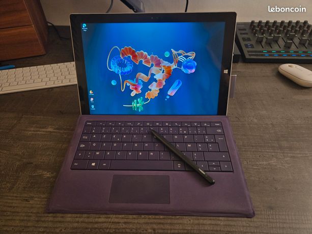 Surface Pro 3 + Cover Clavier + Stylet Metapen + USB-C + Tiny11 installé