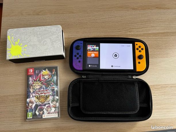 Switch oled édition splatoon + 1 jeu