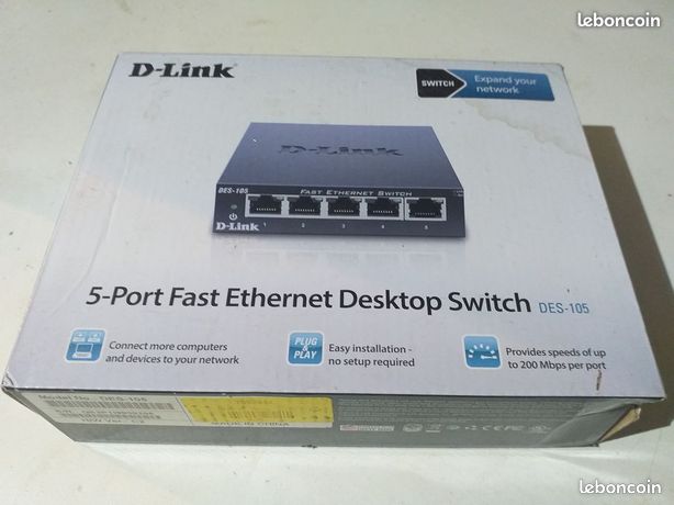 Switch réseau D-Link DES-105 5 ports 100 MBit/s