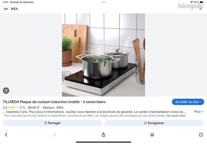 Table à induction IKEA