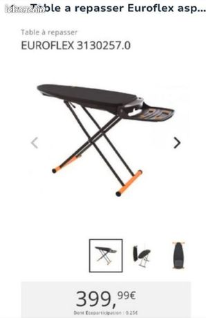 Table a repasser Euroflex aspirante et soufflante