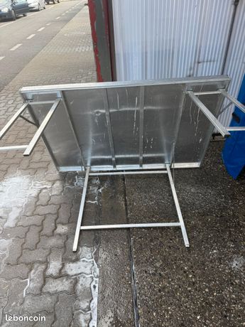 Table aluminium de marché