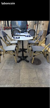 Table bistrot terrasse
