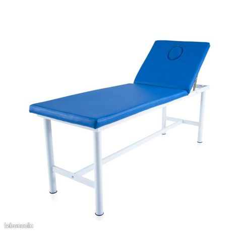 Table de soins santé massage bleue non électrique