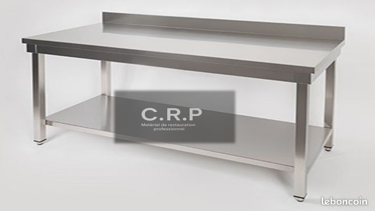 Table de travail murale, avec tablette inférieure