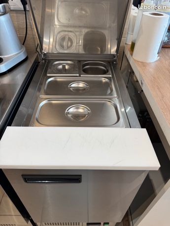 Table inox / saladette réfrigérée 1 porte - POLAR - sous garantie