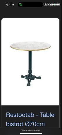 Table bistrot