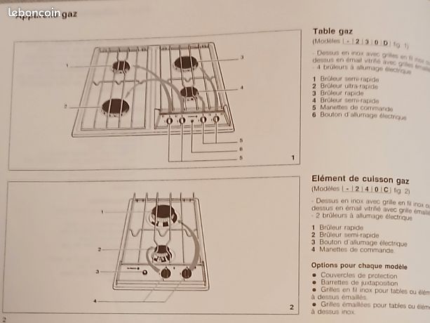 Table de cuisson mixte