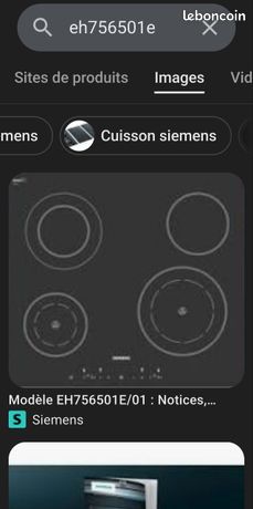 Table de cuisson SIEMENS 4 feux et emballée