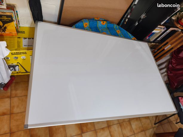 Tableau blanc laque magnetique professionnel + aiments