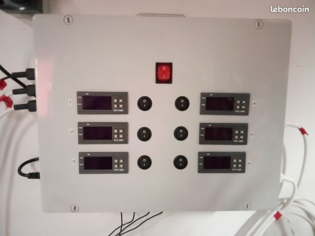 Tableau commande température fermenteurs