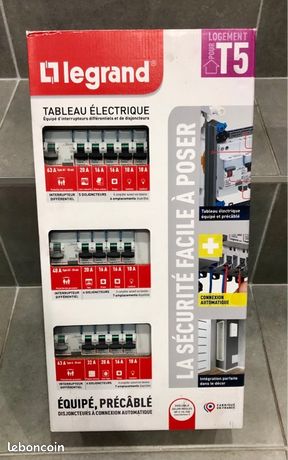 Tableau électrique Legrand équipé pré-câblé T5