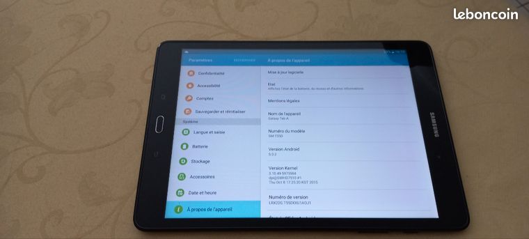 Tablette galaxy tab A
