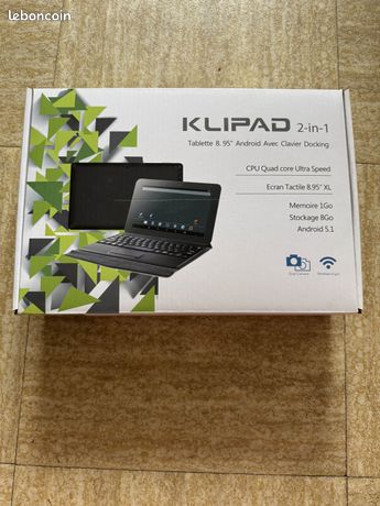 Tablette Klipad 8.95" 2 en 1