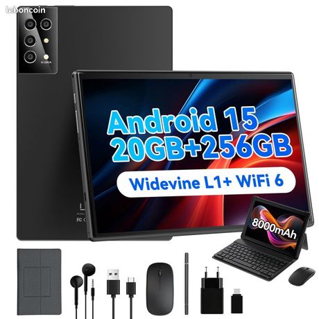 Tablette Tactile - LAMZIEN - 10.1" - 20Go + 256Go - Android 15 - 8000mAh - 5G WiFi