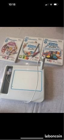 Tablette udraw pour console wii avec 3 jeux vidéos