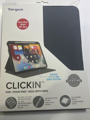 Targus Click In case New iPad 2022 Black