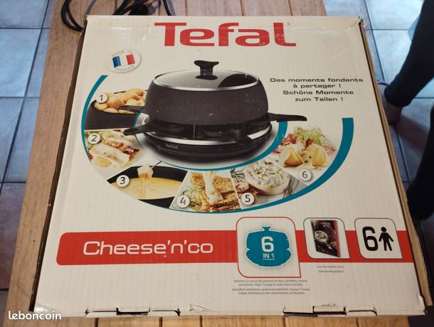 TEFAL Cheese'n'co 6 en 1, Raclette, tartiflettes, fondue, crèpes