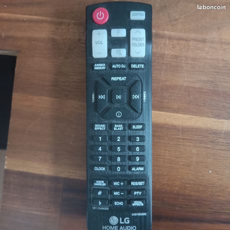 TéLéCommande AKB74955382 pour Mini SystèMe Hi-Fi StéRéO LG Home Audio