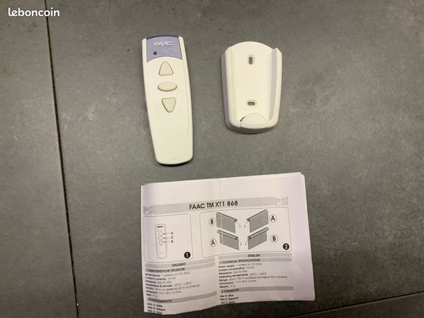 Télécommande FAAC TM XT1 868