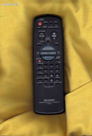 Télécommande & mode d'emploi magnétoscope SHARP