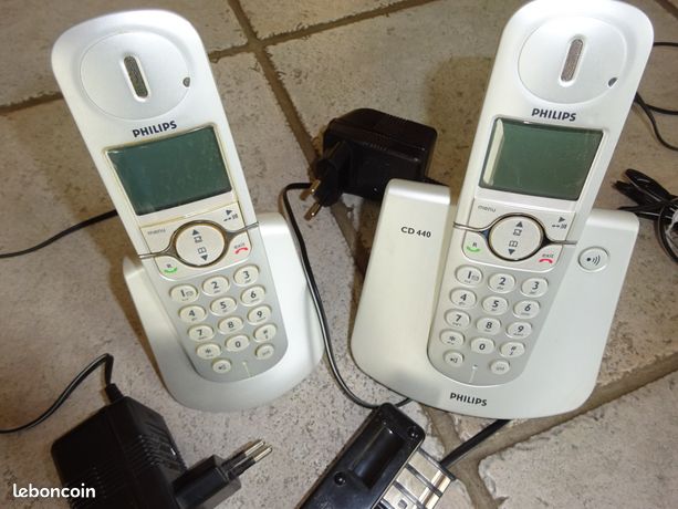 Téléphone sans fil PHILIPS 2 combinés