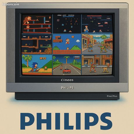 Téléviseur Philips CRT CineOS Pixel+ 32 pouces 32pw9551
