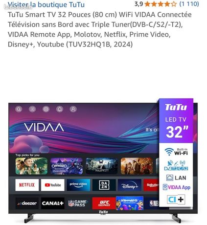 Télévision LED 32 pouces