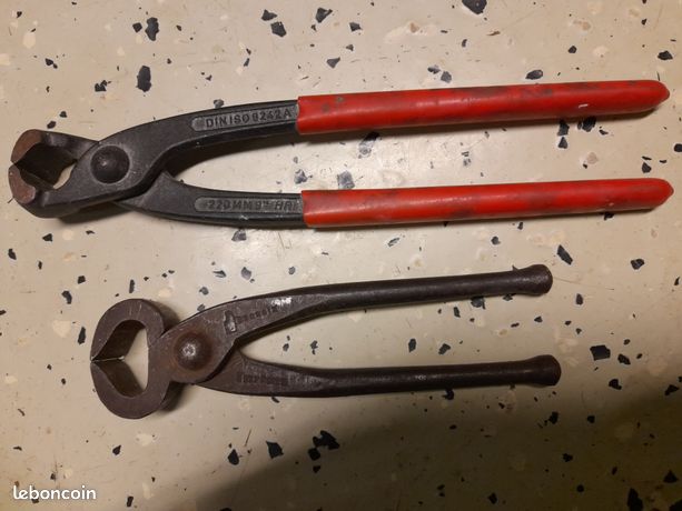 Tenailles russes DIN ISO 9242A 220 mm+ Tenaille DEBRAIX ancienne