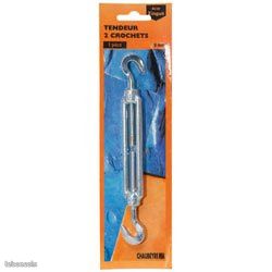 Tendeur 2 Crochets 6mm Acier Galvanisé Zing sc