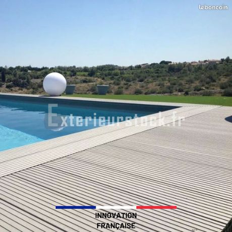 Terrasse Composite Gris Anthracite EC102 - Offre Déstockage Conception Française