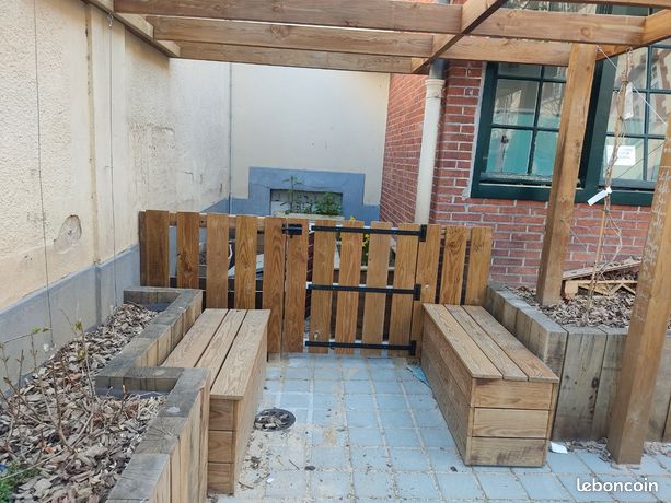 Terrasse et jardinière création