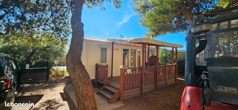 Terrasse bois mobile home